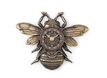 Steampunk Bee Wall Clock