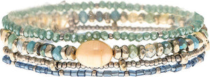 Freshwater Pearl Beaded Bracelet Set