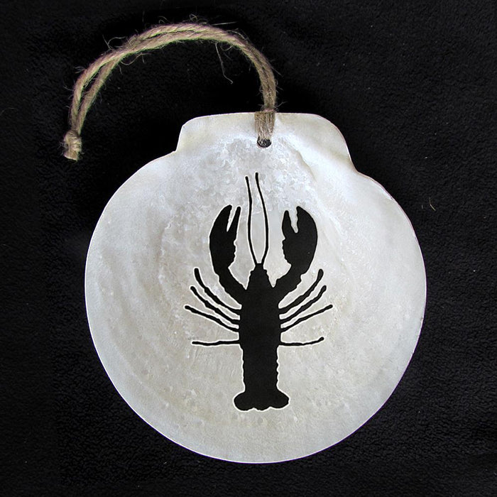 Lobster Scallop Shell Ornament