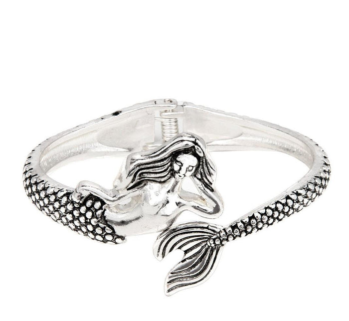 Mermaid Hinged Cuff bracelet