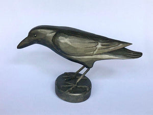 Raven Carving on Base