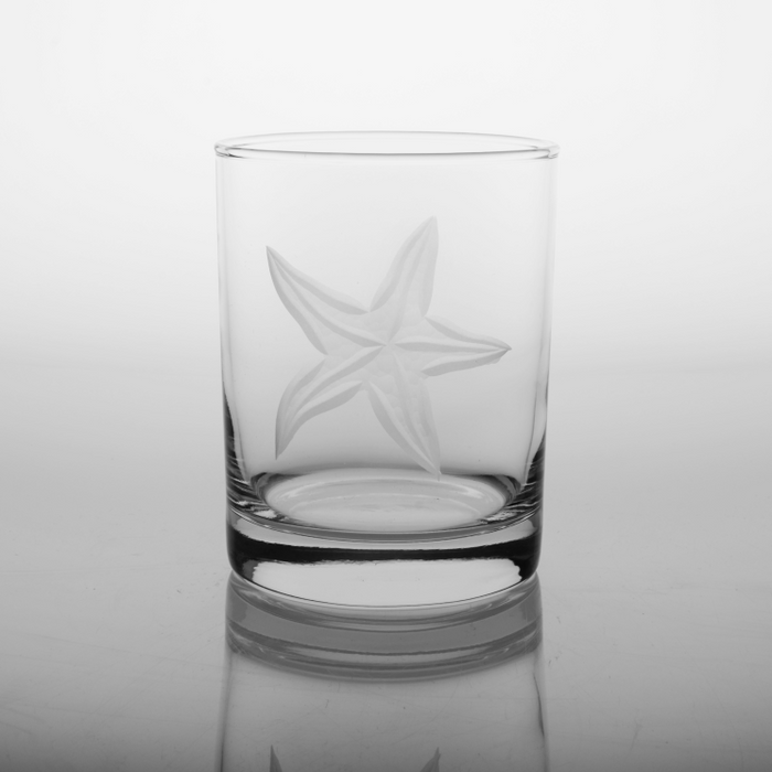 Starfish Old Fashioned Glass