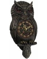 Steampunk Owl  Pendulum  Clock