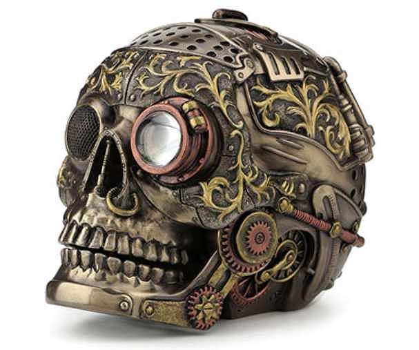 Steampunk Skull with Moveable Jaw